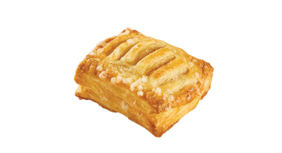 Mini pastry puffs with apple & granulated sugar