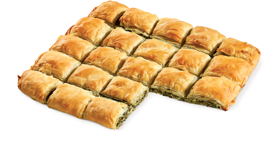 Ταψί χωριάτικη με σπανάκι και τυρί (35×29εκ)