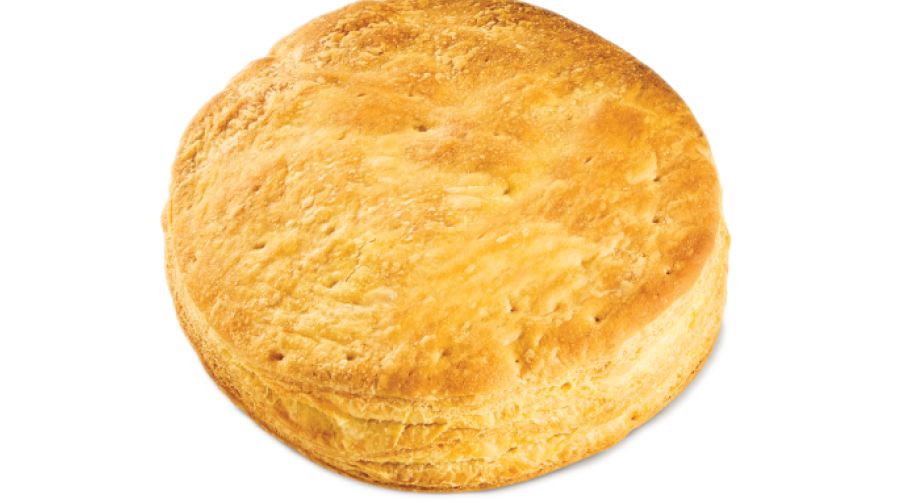 Round pie with ham, cheese & tomato sauce