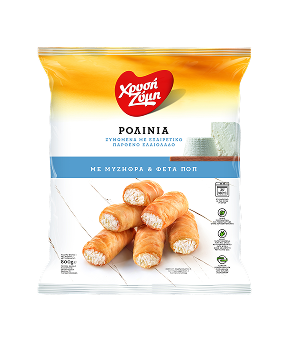 Rollini with mizithra and feta cheese P.D.O.