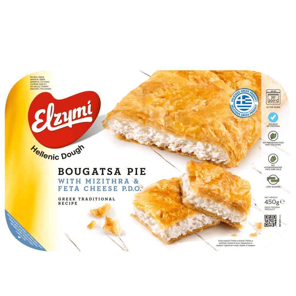 Bougatsa Pie with mizithra & feta cheese P.D.O.