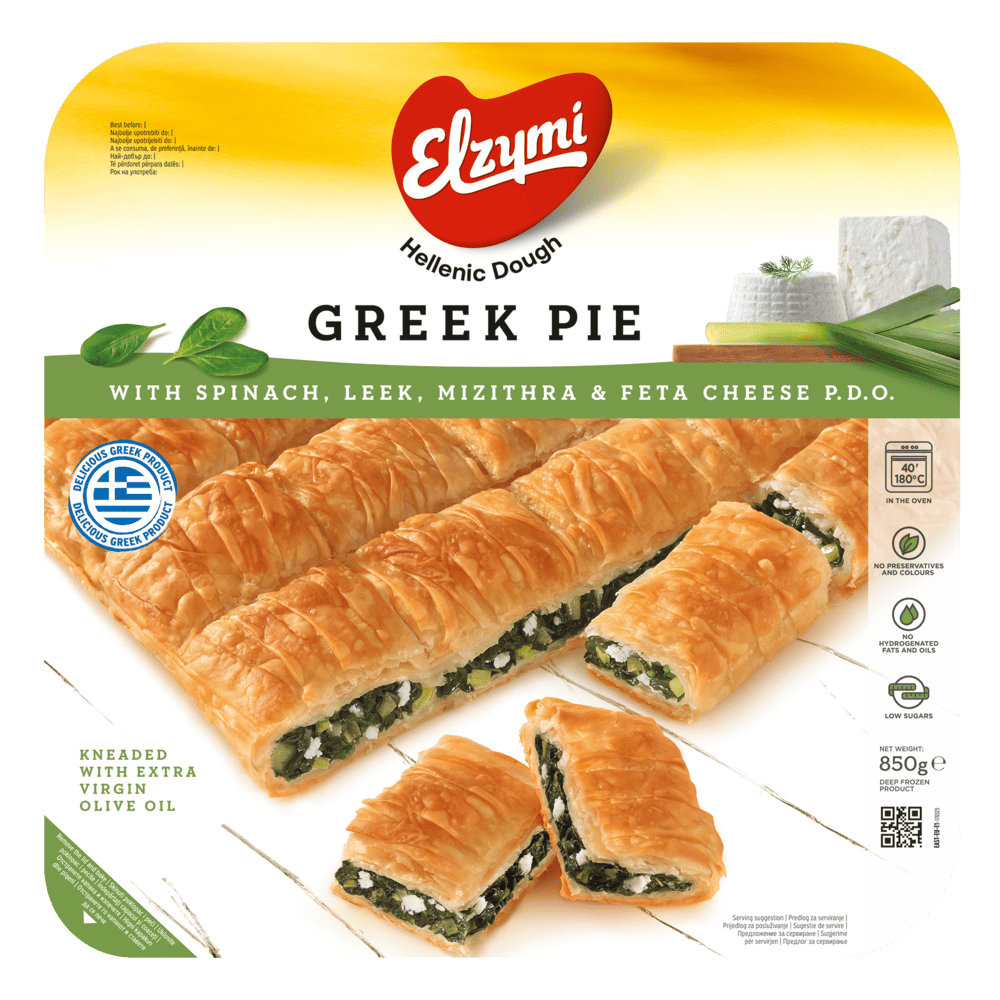 Greek Pie with spinach, leek, mizithra & feta cheese P.D.O.