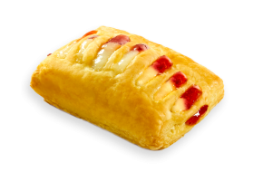 Mini Strudel with Cream and Strawberry