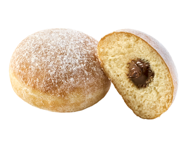 Donuts with Praline Filling - Powdered Sugar