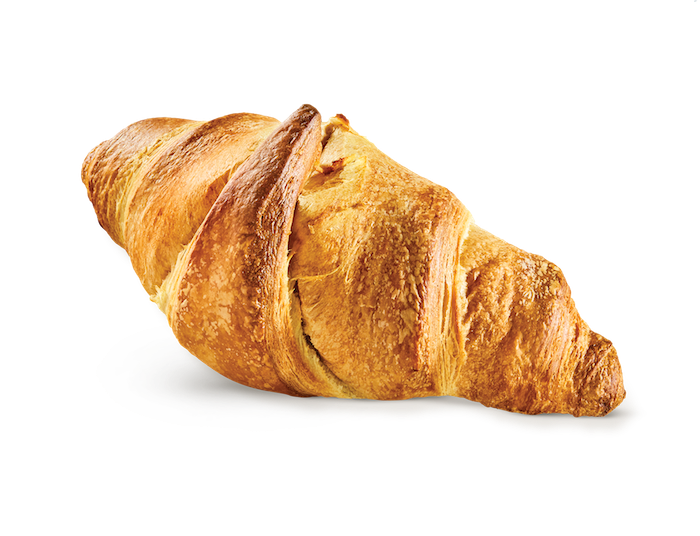 Croissant filled with nougat cream