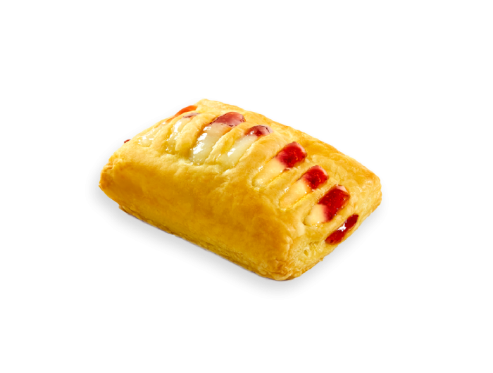 Mini Strudel με Κρέμα και Φράουλα