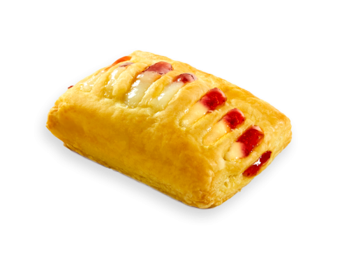 Mini Strudel with Cream and Strawberry